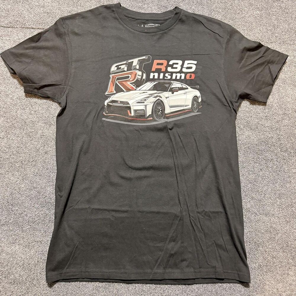 TunerCult Shirt Mens Medium Black GT-R R35 Nismo Car Graphic Racing Cotton Tee
